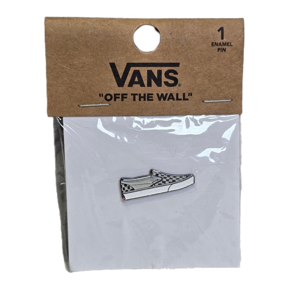 Vans Accessories - Vans Off The Wall Enamel Pin Checkered Checkerboard Classic SlipOn Shoes NEW